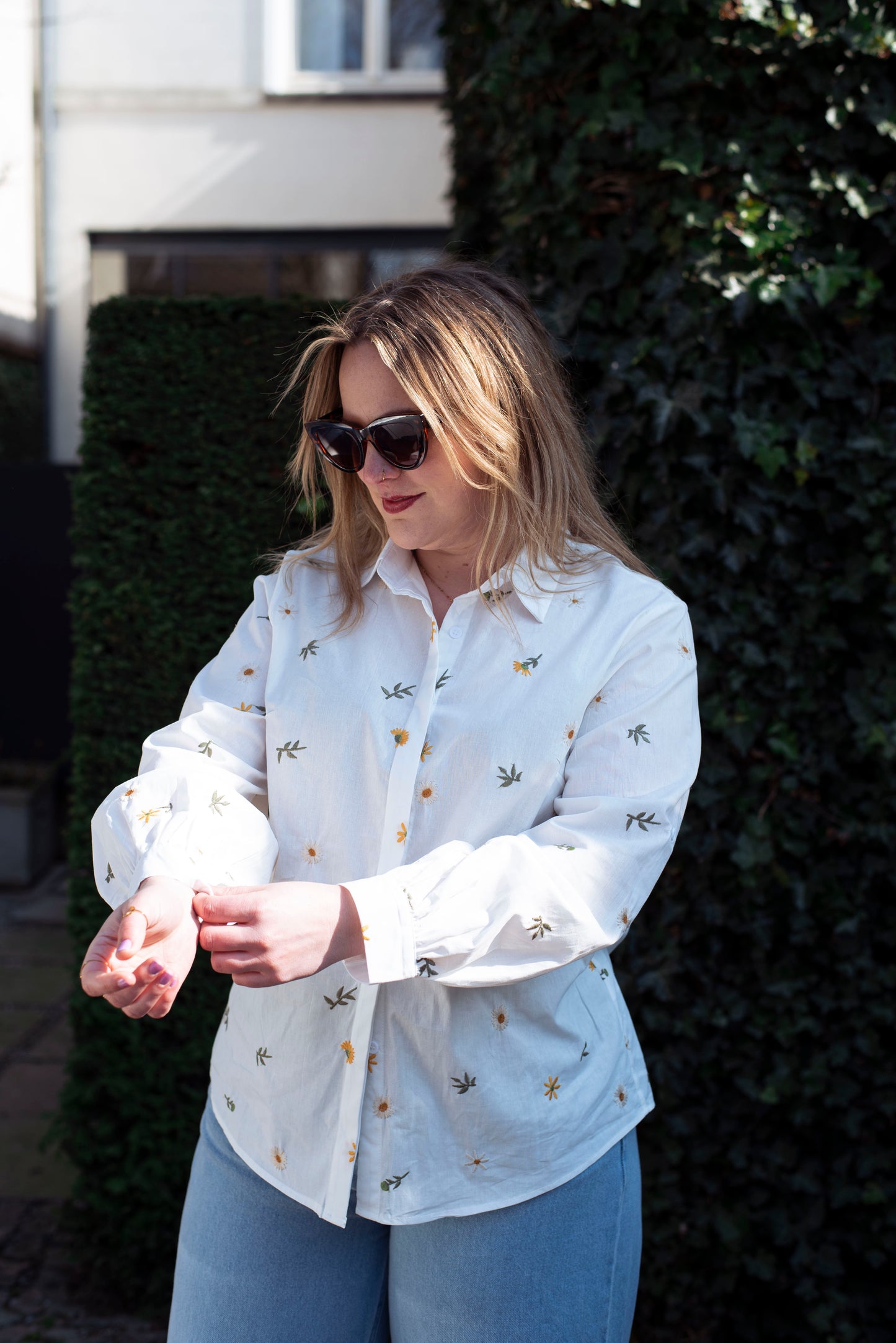 Hemdblouse met print