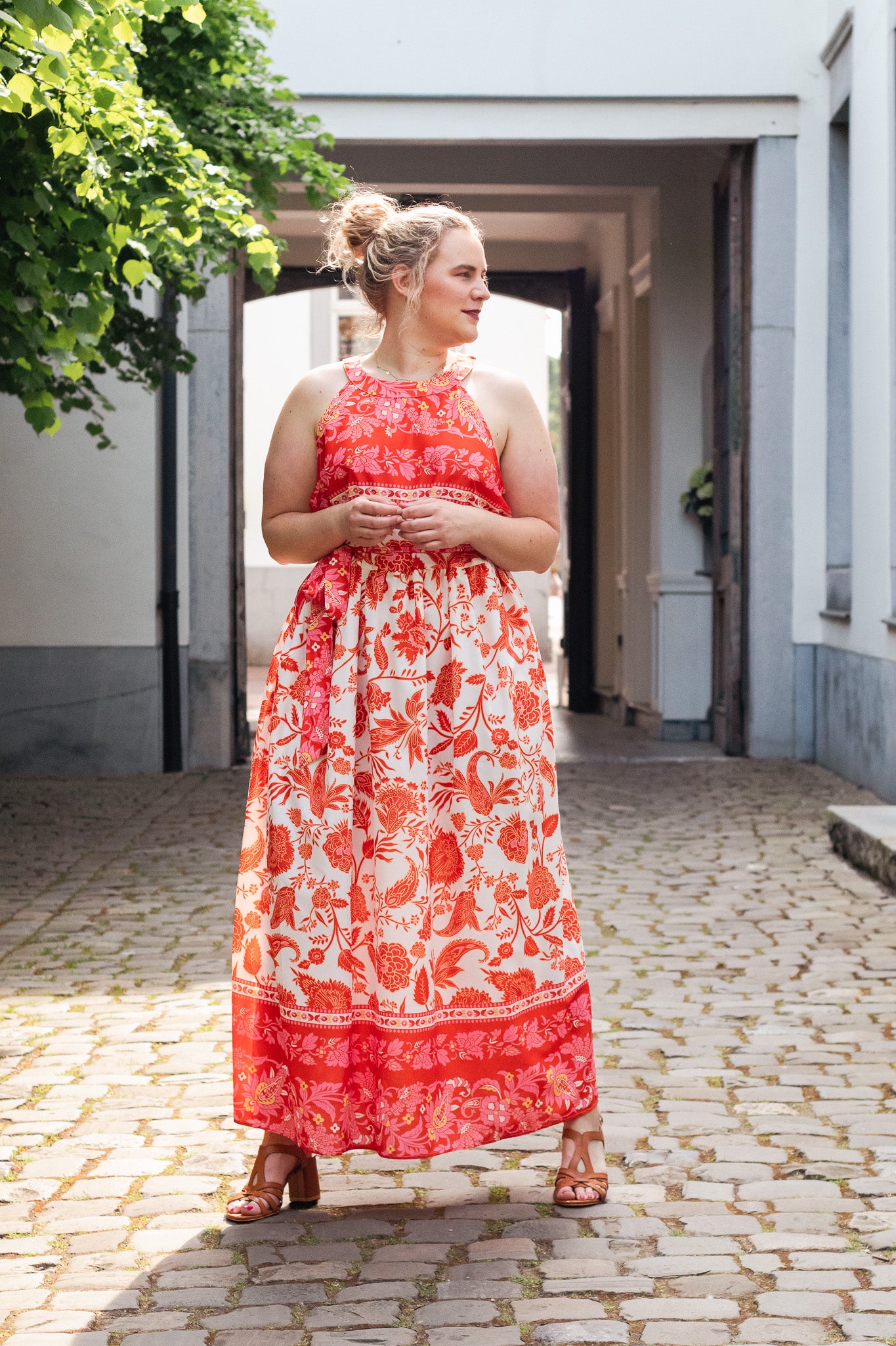Peachy Orange Summer Dress