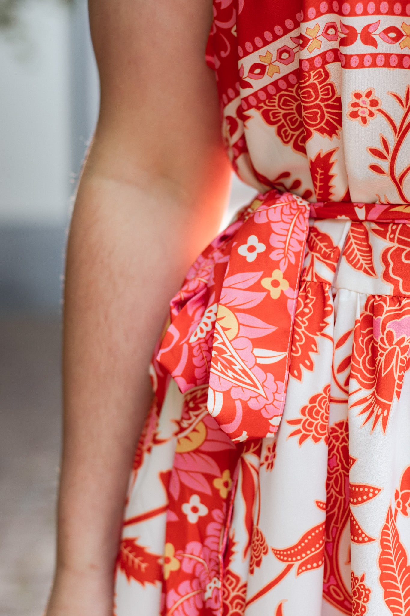 Peachy Orange Summer Dress