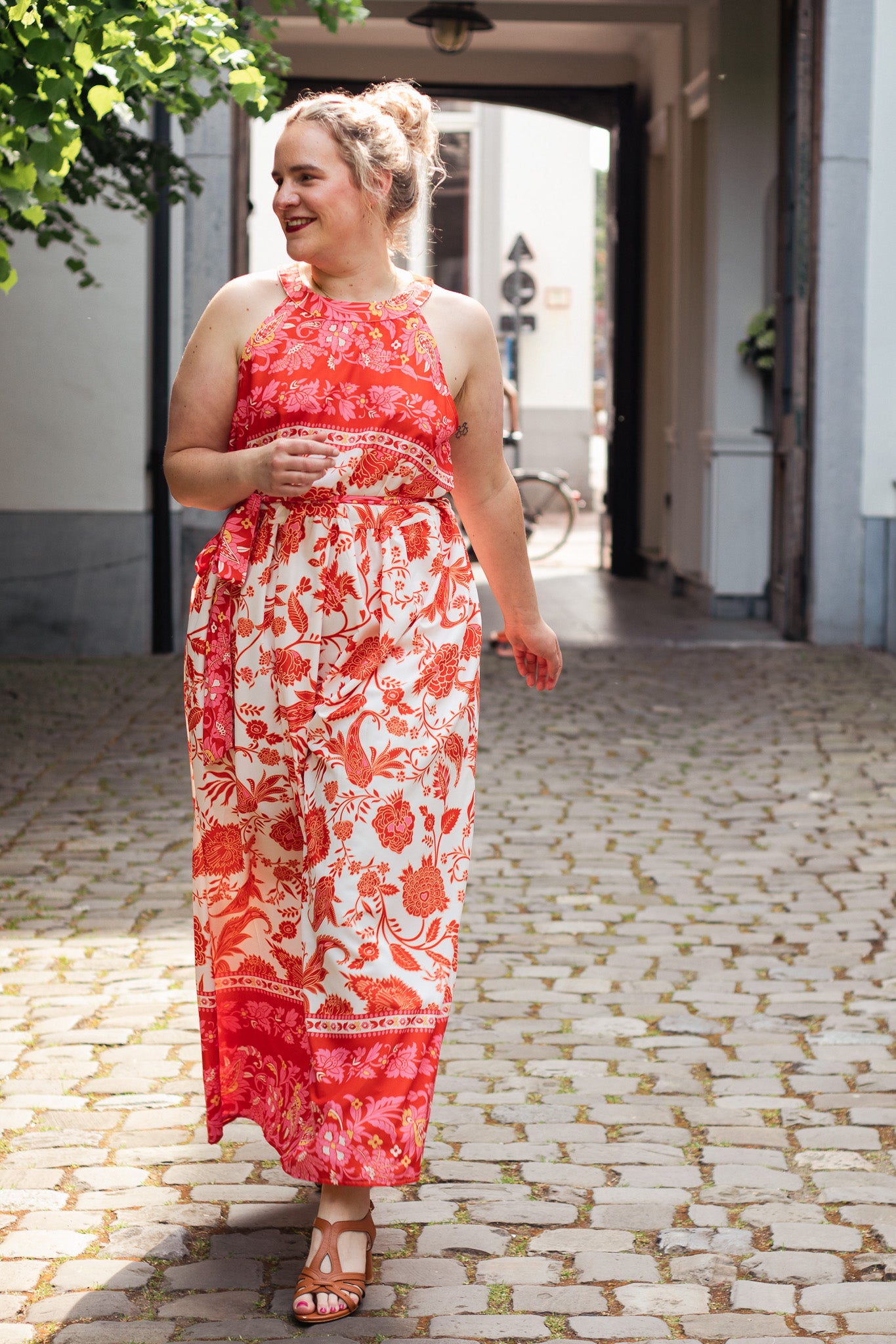 Peachy Orange Summer Dress