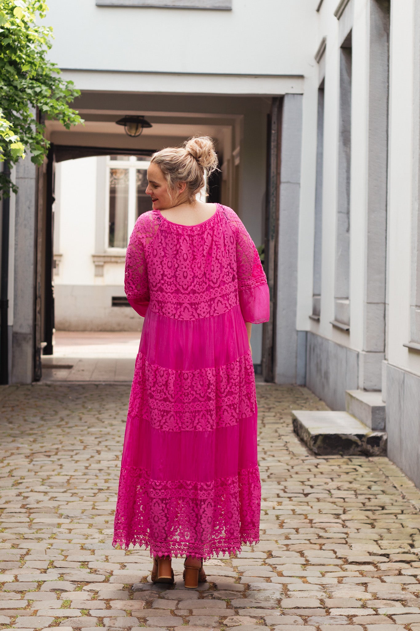 Vibing Summer Dress - Hot Pink