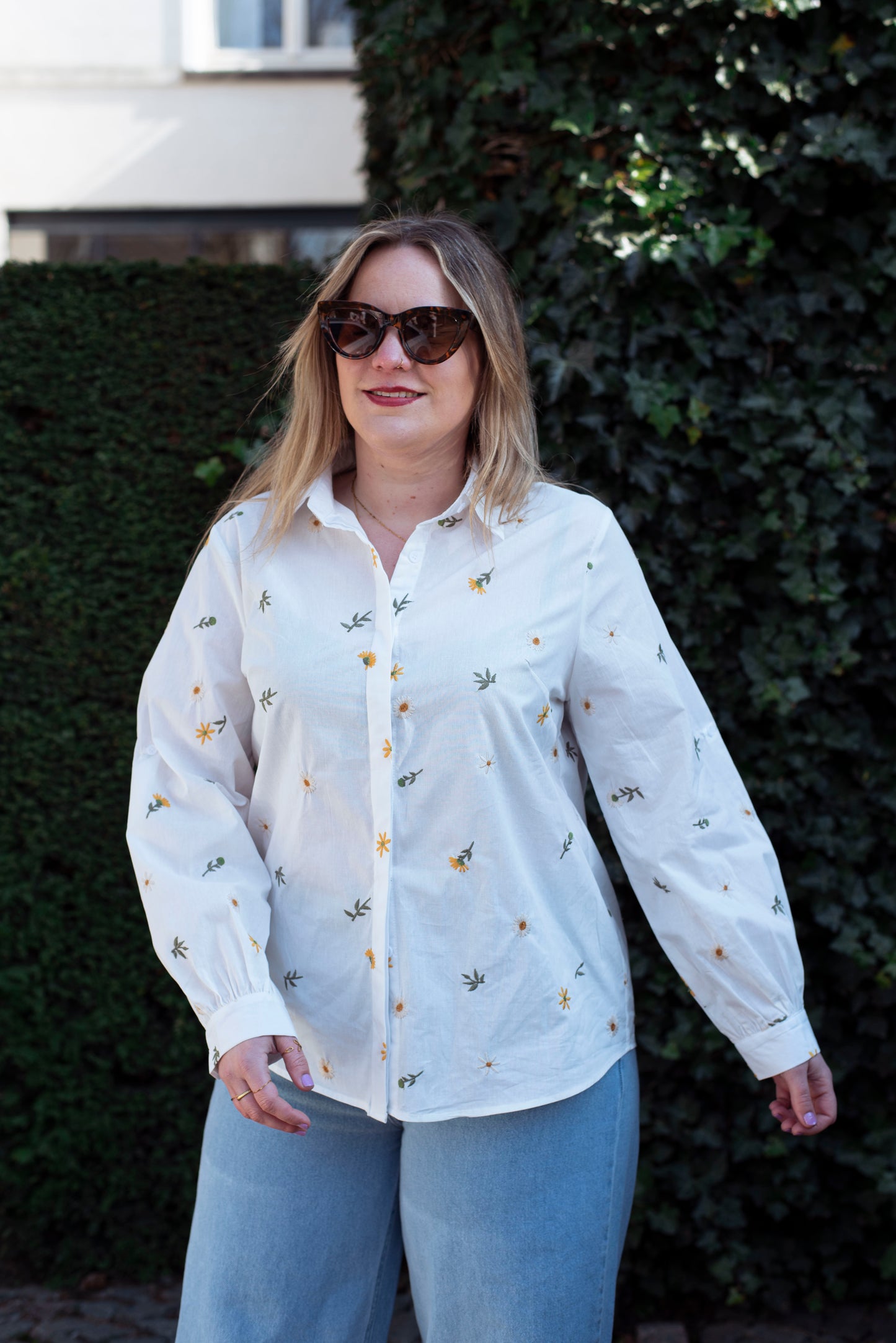 Hemdblouse met print