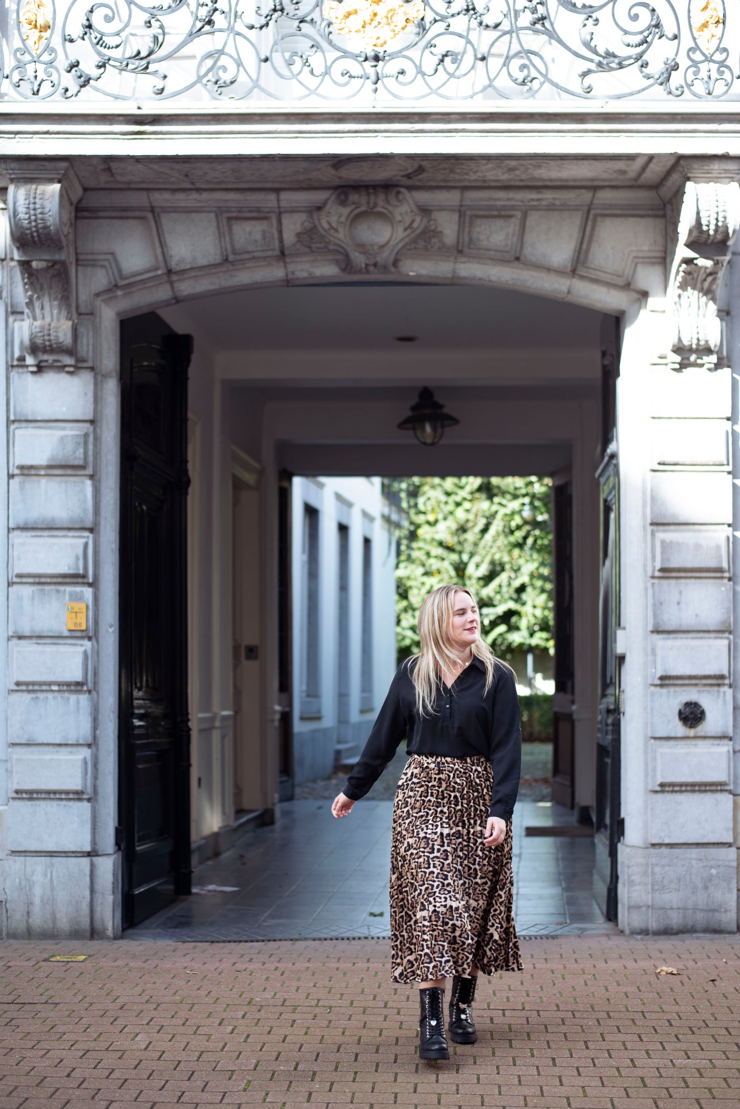Zwarte Hemdblouse