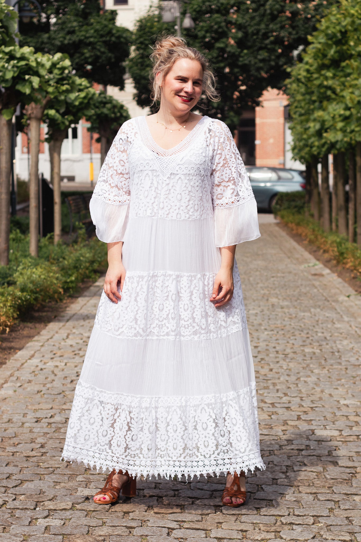 Vibing Summer Dress - White